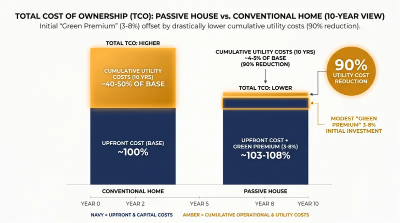 While upfront construction costs are slightly higher, long-term utility savings quickly offset the initial premium.
