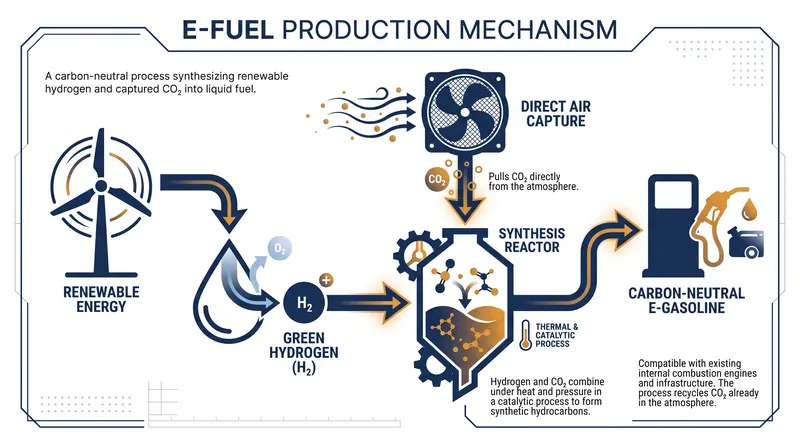 How air, water, and wind are synthesized into a drop-in replacement for fossil fuels.