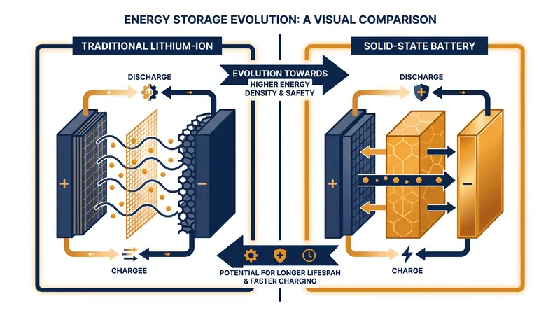 Solid-state batteries eliminate the flammable liquid electrolyte and the plastic separator membrane.