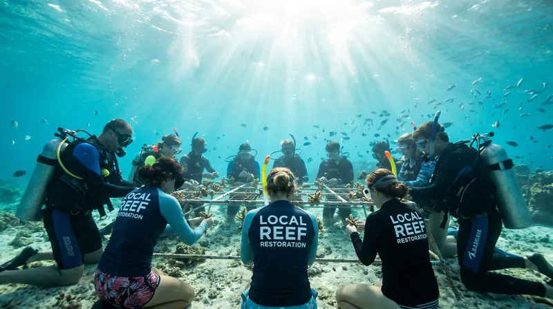 Guests at regenerative properties often participate directly in habitat restoration projects.