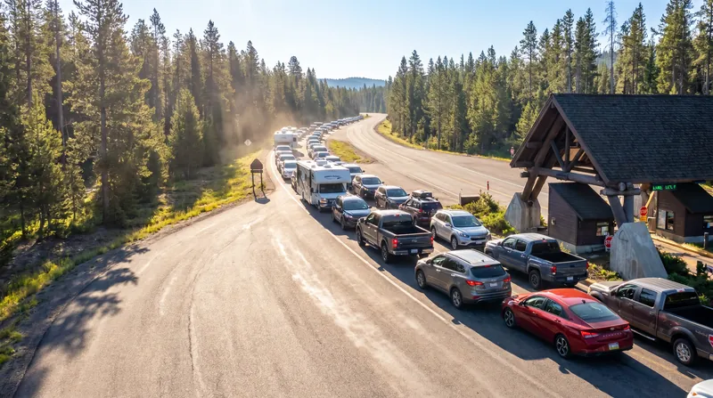 Without timed entry to spread out arrivals, parks are experiencing massive morning bottlenecks at their entrance gates.