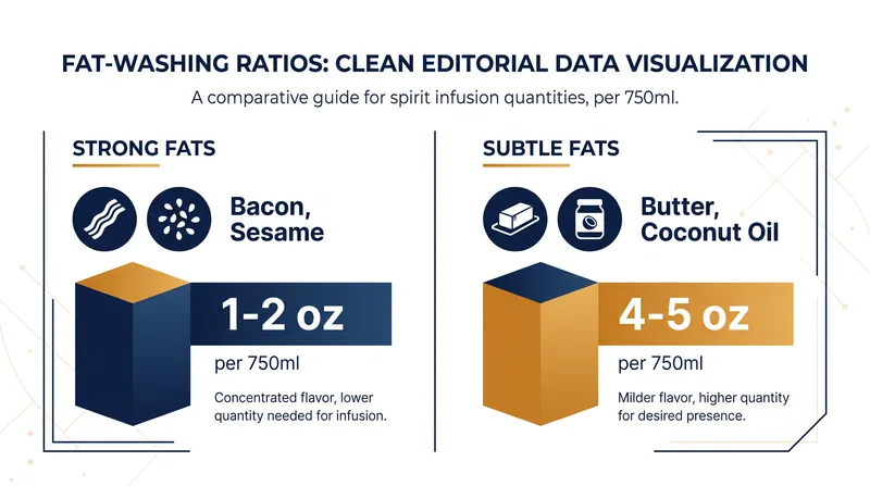 Different fats require different ratios to achieve a balanced flavor profile.