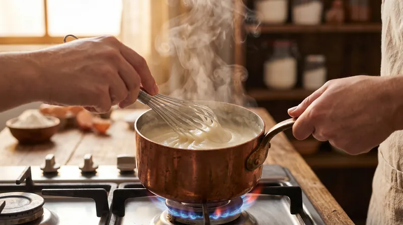 Cooking the flour and water to 65°C forces the starch granules to swell and burst, creating a highly absorbent gel.