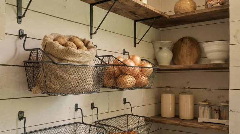 Potatoes and onions should never be stored together, as they cause each other to spoil.