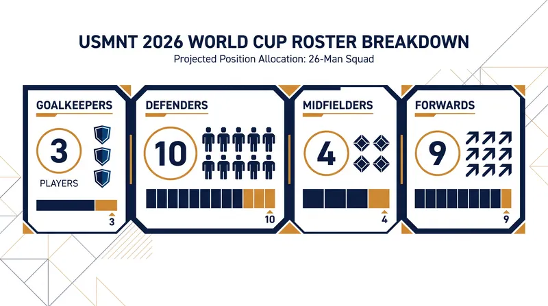 Mauricio Pochettino's 26-man roster leans heavily on defensive depth.