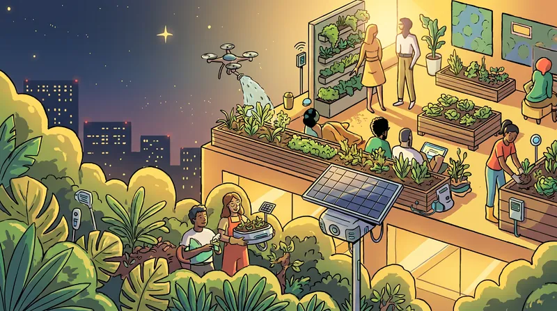 A core tenet of hopepunk and solarpunk is the emphasis on community action and collective labor to maintain a sustainable world.