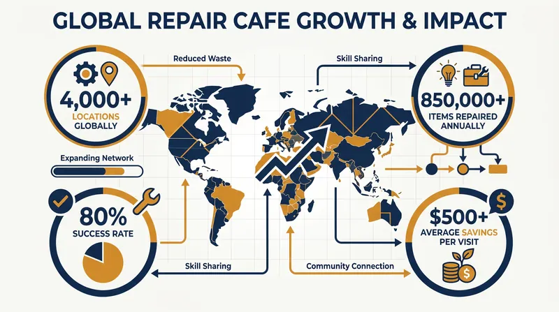 The community repair movement has scaled rapidly since its inception in 2009.