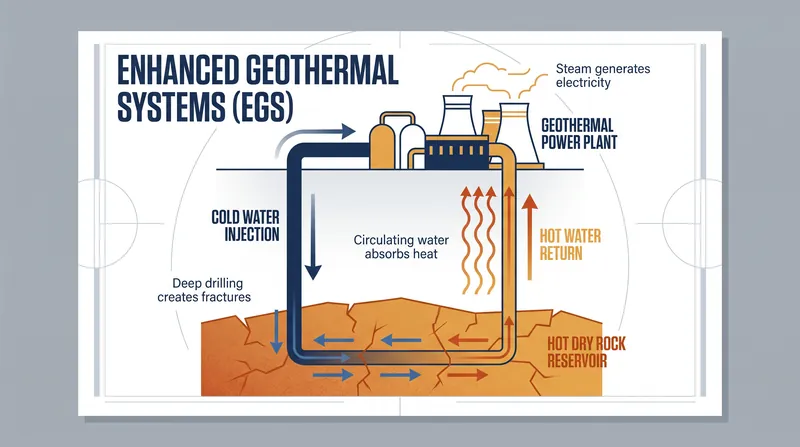 Enhanced Geothermal Systems (EGS) create artificial reservoirs by fracturing hot, impermeable rock and circulating water through it.