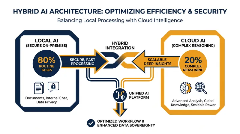 The emerging hybrid approach keeps sensitive data in-house while utilizing the cloud only when necessary.