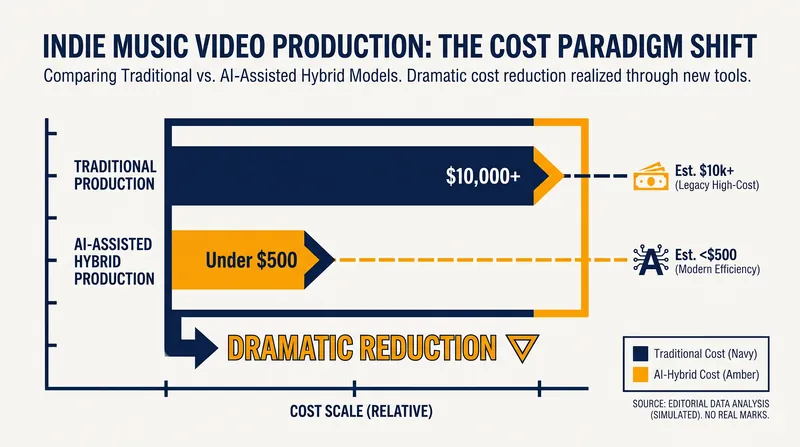 The financial barrier to entry for high-quality visual storytelling has collapsed over the past two years.