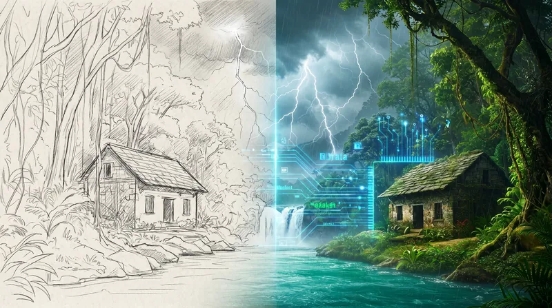 Reference-based generation allows directors to turn simple sketches or start-frames into fully rendered cinematic sequences.