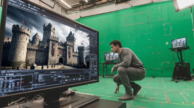 The 'hybrid workflow' combines authentic human performances with AI-generated environments and visual effects.