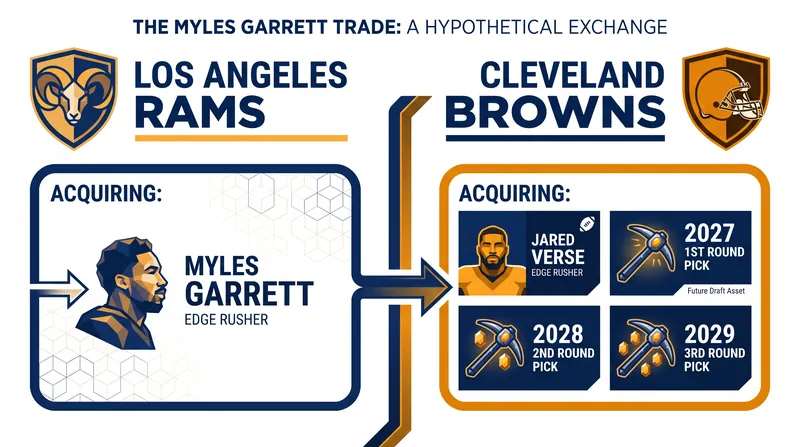 The historic trade package that sent reigning Defensive Player of the Year Myles Garrett to Los Angeles.