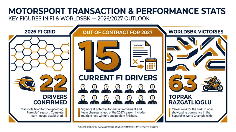 A look at the numbers driving the 2026 and 2027 motorsport free agency markets.