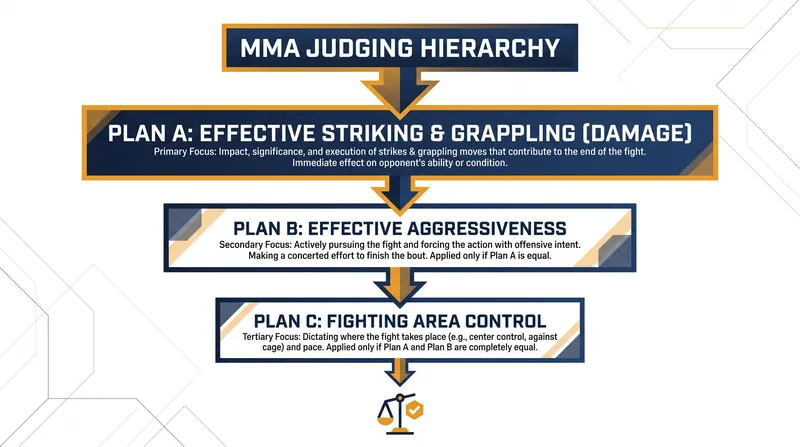 Judges must evaluate Plan A first. Plan B and Plan C are only used as tiebreakers.