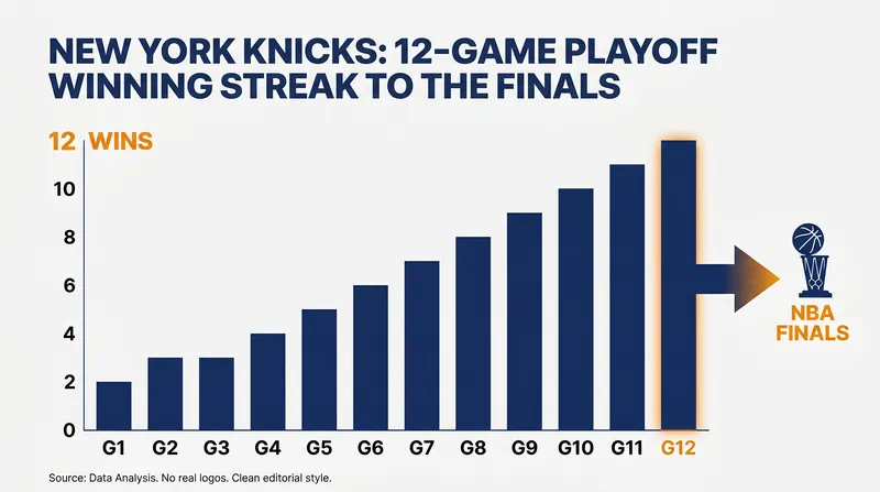 The Knicks extended their historic postseason winning streak to 12 games.