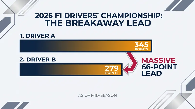 The championship gap has widened significantly following the Monaco Grand Prix.