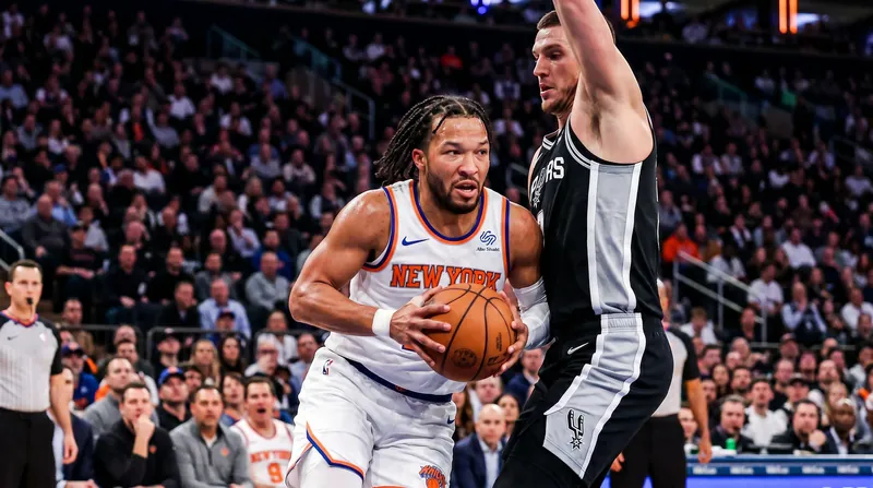 The Knicks return to Madison Square Garden with a 2-0 series lead over the Spurs in the 2026 NBA Finals.