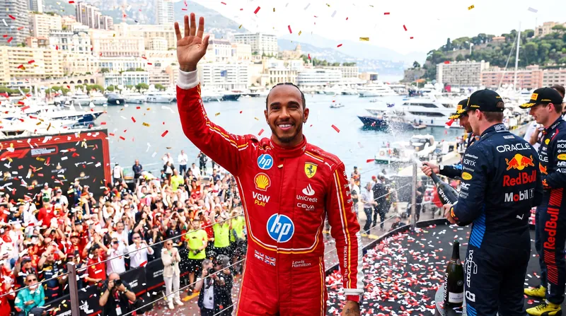 Lewis Hamilton secured a crucial second-place finish for Ferrari, providing a silver lining on a tough day for the Scuderia.