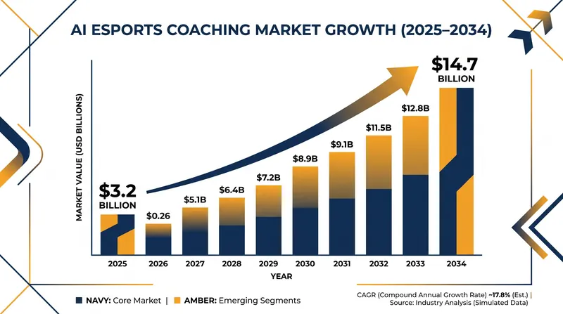 The global market for AI in esports performance tracking is projected to grow at an 18.4% CAGR over the next decade.