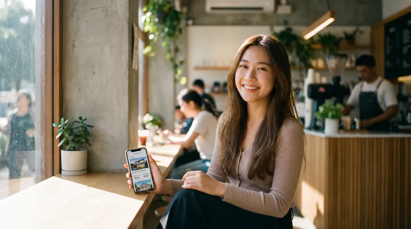 Investors can manage a diversified portfolio of real estate shares entirely from their smartphones.