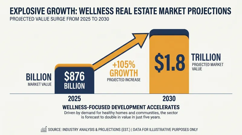The wellness real estate sector is projected to more than double by 2030.
