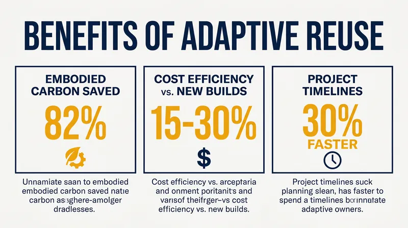 When the structural math works, adaptive reuse offers significant environmental and financial advantages over ground-up construction.