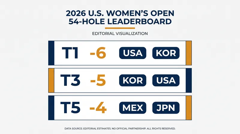 The tightly packed leaderboard entering Sunday's final round.