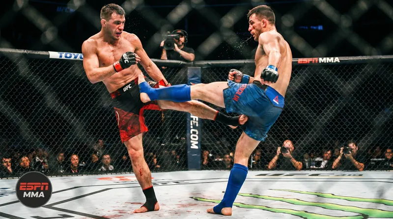 Bonfim utilized relentless calf kicks to disrupt his opponent's movement and neutralize takedown attempts.