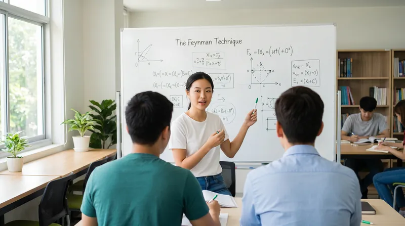 The Feynman Technique uses simple explanation to expose gaps in understanding.