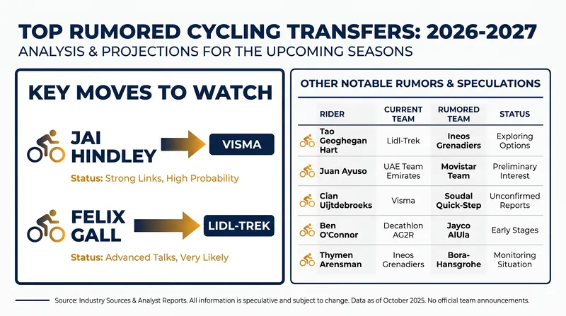Major Grand Tour contenders are at the center of this summer's biggest transfer rumors.