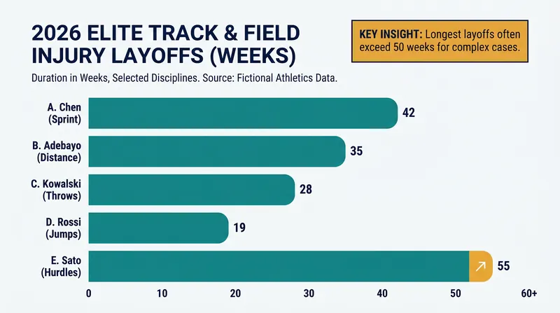 Extended injury layoffs have become a defining feature of the 2026 athletics season.