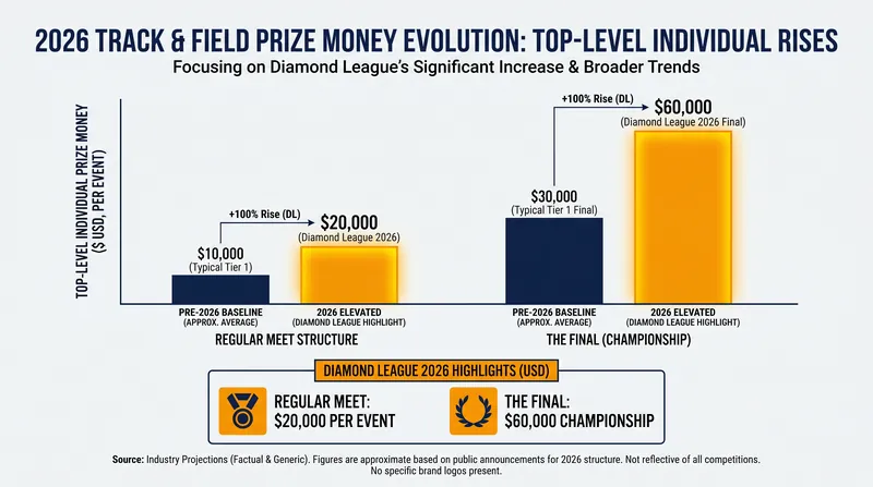 The Diamond League has significantly boosted payouts for its new Diamond+ disciplines.