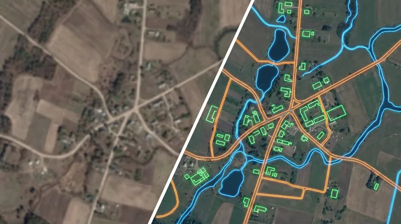 Volunteers trace satellite imagery to create foundational basemaps, which are then enriched with local ground knowledge.