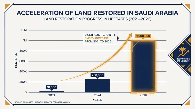 The pace of land rehabilitation has increased exponentially as the initiative scales its operations.