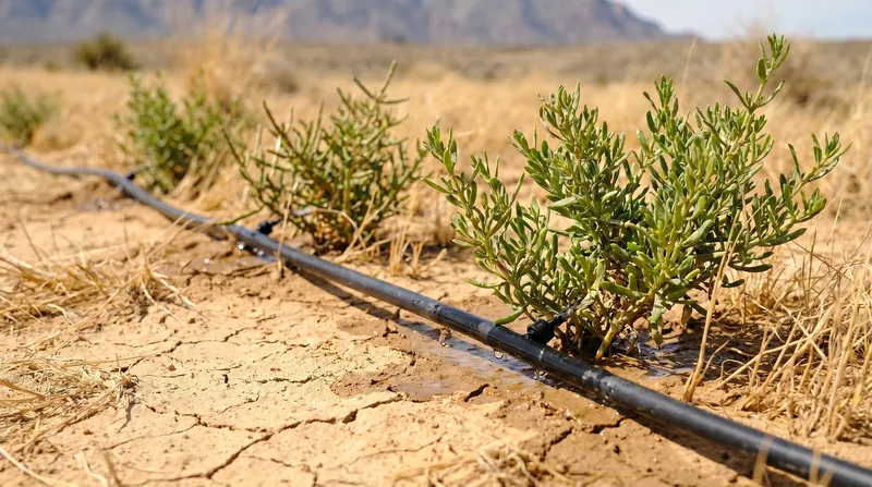To conserve water, the initiative relies heavily on treated wastewater and targeted drip irrigation.
