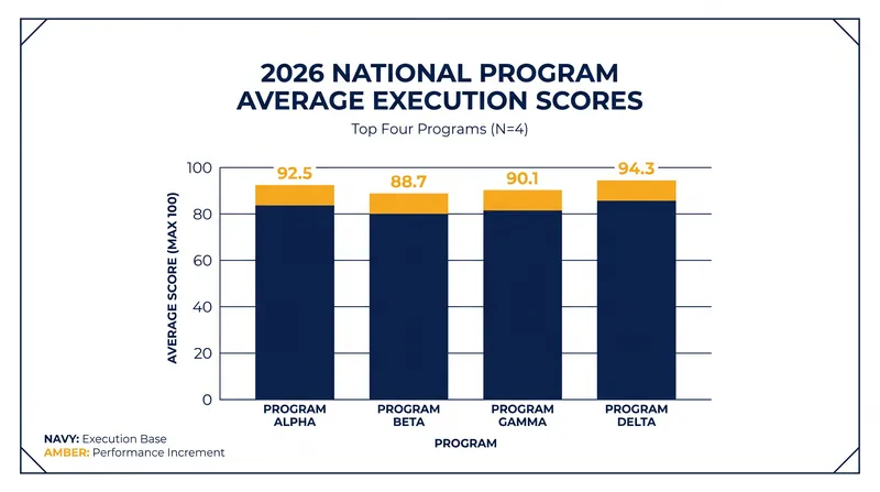Execution scores are becoming the primary differentiator among the world's top programs under the current Code of Points.