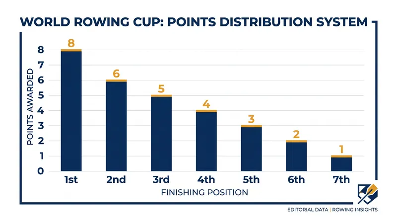 Points are awarded to the highest-placing boat from each country in the Olympic classes.