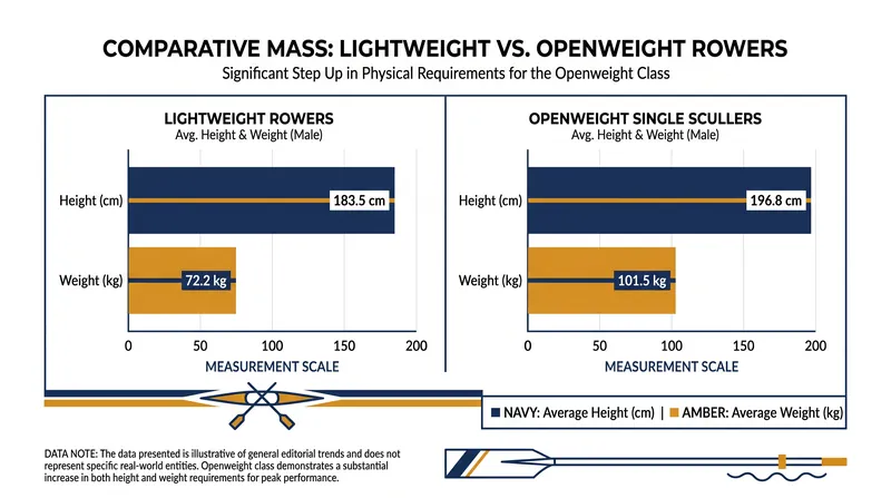 The physical disparity between the lightweight and openweight classes forces transitioning athletes to rely heavily on biomechanical efficiency.