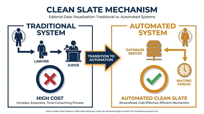 Clean Slate laws shift the burden of record clearance from the individual to state-run algorithms.
