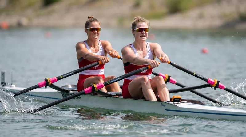 Great Britain's Lauren Henry edged out Lithuania's Viktorija Senkute by just 0.14 seconds in a dramatic Women's Single Sculls final.