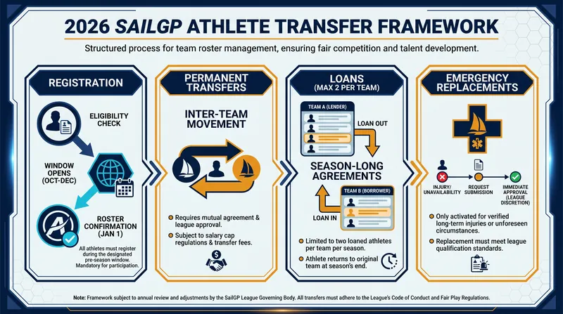The new framework regulates how teams can sign, trade, and loan athletes throughout the season.