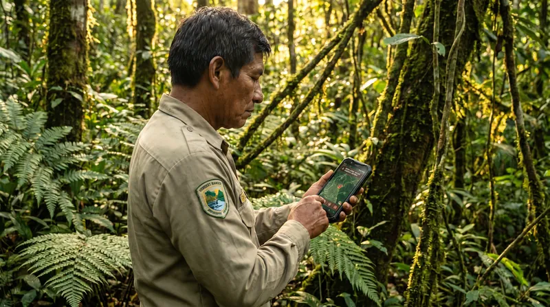 Real-time acoustic alerts allow rangers to intercept illegal logging operations before trees are felled.