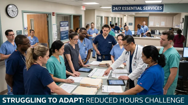 Healthcare and retail face significant logistical hurdles in adopting universal reduced hours.