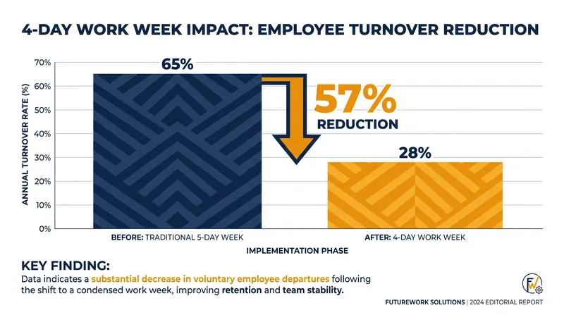 Participating companies saw massive reductions in employee turnover, leading to significant cost savings.