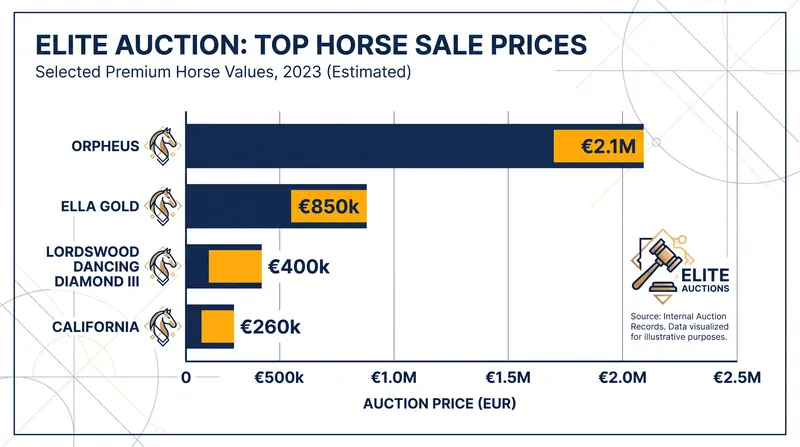 Top individual sales across both showjumping and dressage disciplines.