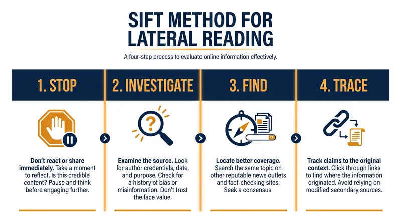 The SIFT method is the foundation of modern lateral reading.