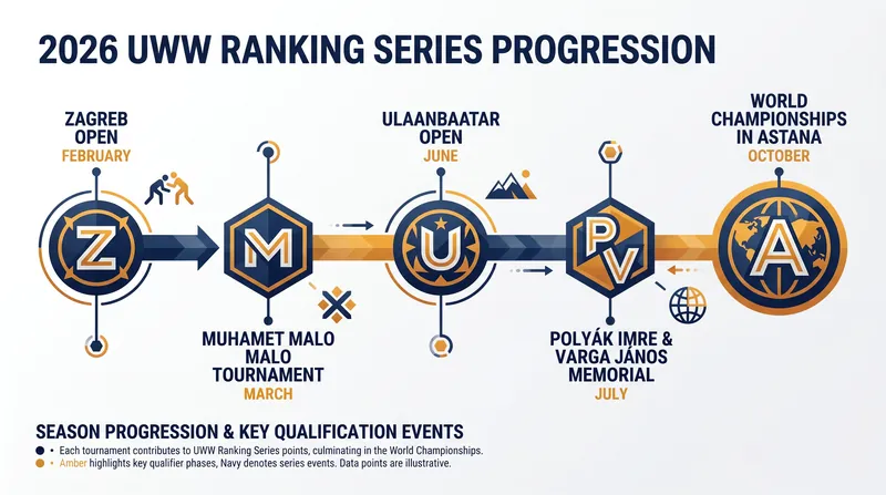 The road to the 2026 World Championships in Astana runs through four critical Ranking Series events.