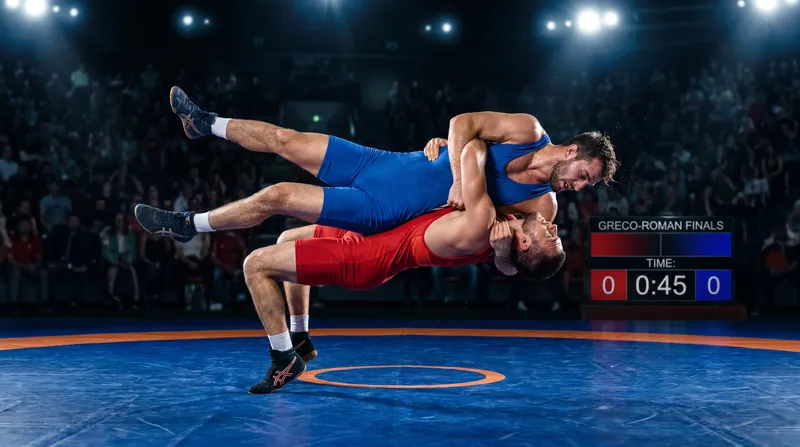 Greco-Roman action at the Ranking Series events features explosive upper-body throws.