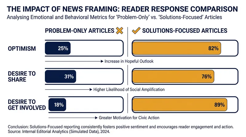 Readers of solutions-focused stories report higher levels of optimism and a greater desire to take civic action.